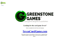 Desktop Screenshot of greenstonegames.com