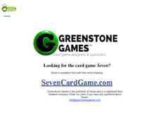 Tablet Screenshot of greenstonegames.com